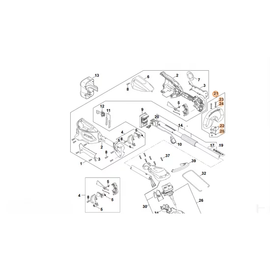 STIHL  Uchwyt obwiedniowy 4180 790 3406